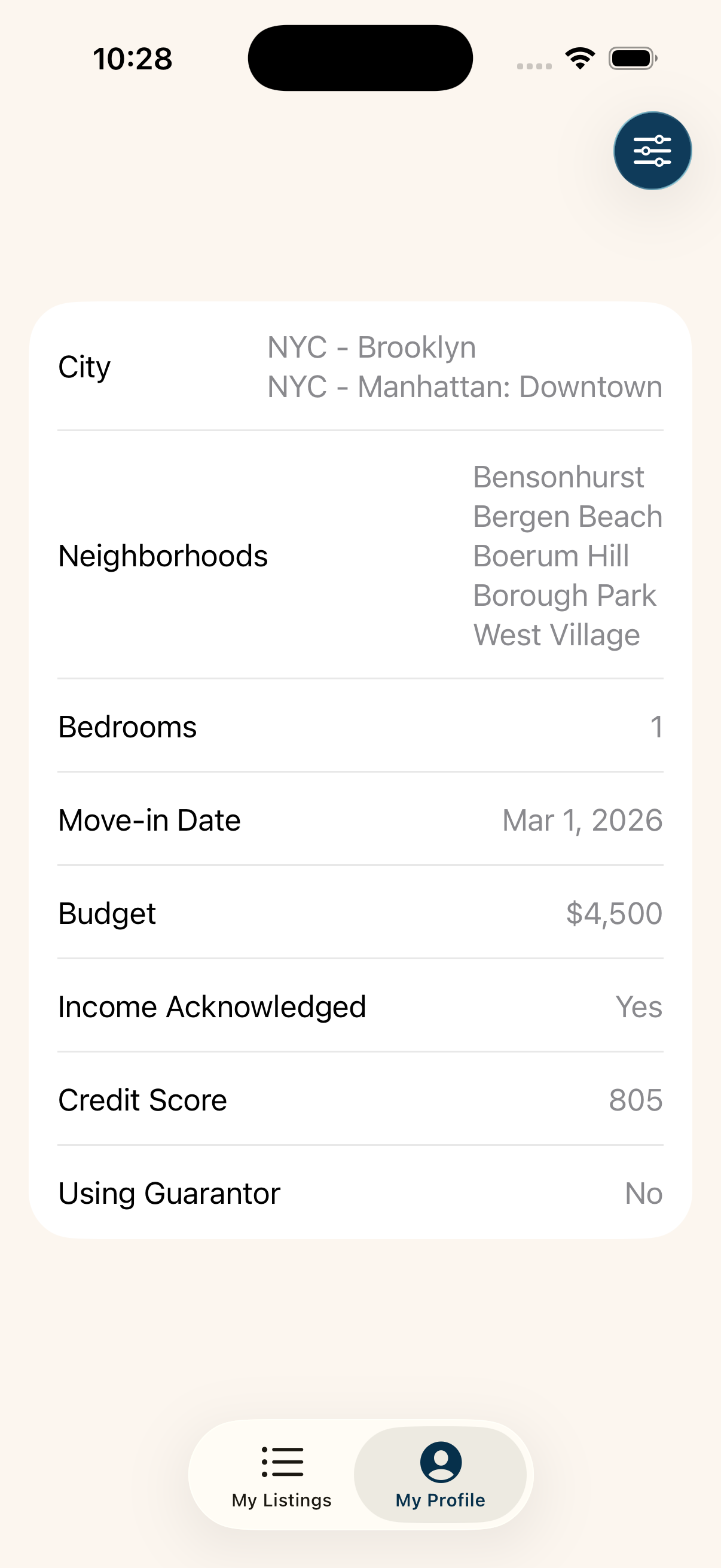 RENTxR app screenshot, slide 1