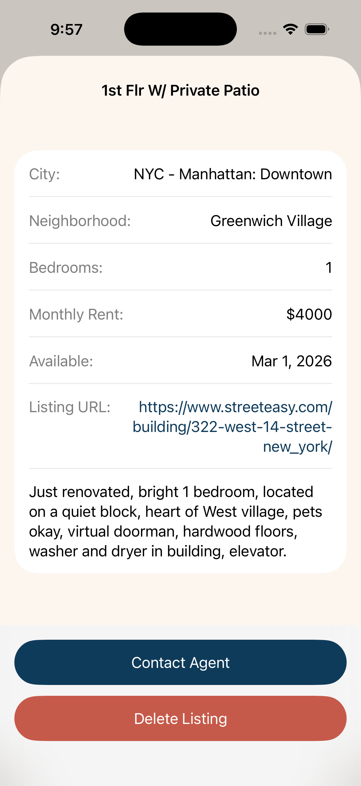 RENTxR app screenshot, slide 3